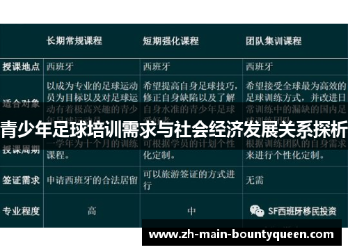 青少年足球培训需求与社会经济发展关系探析