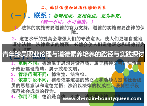 青年球员职业伦理与道德素养培养的路径与实践探讨